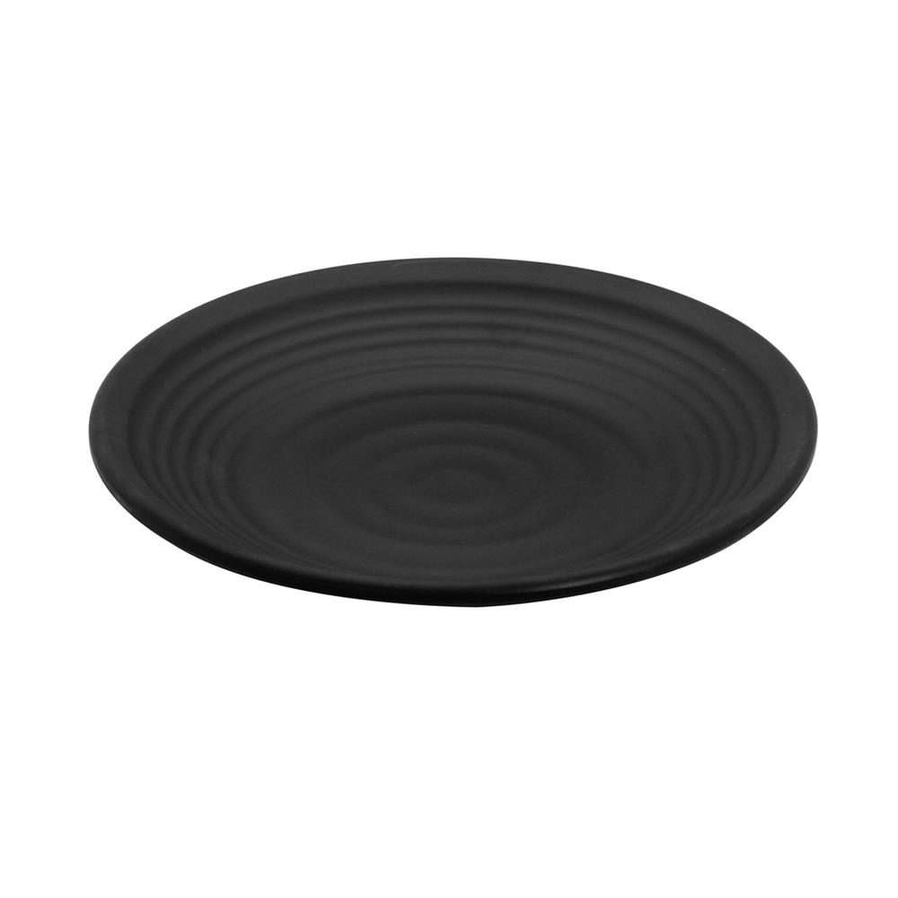 จานเมลามีน 9 นิ้ว UNICA ORGANIC สีดำ