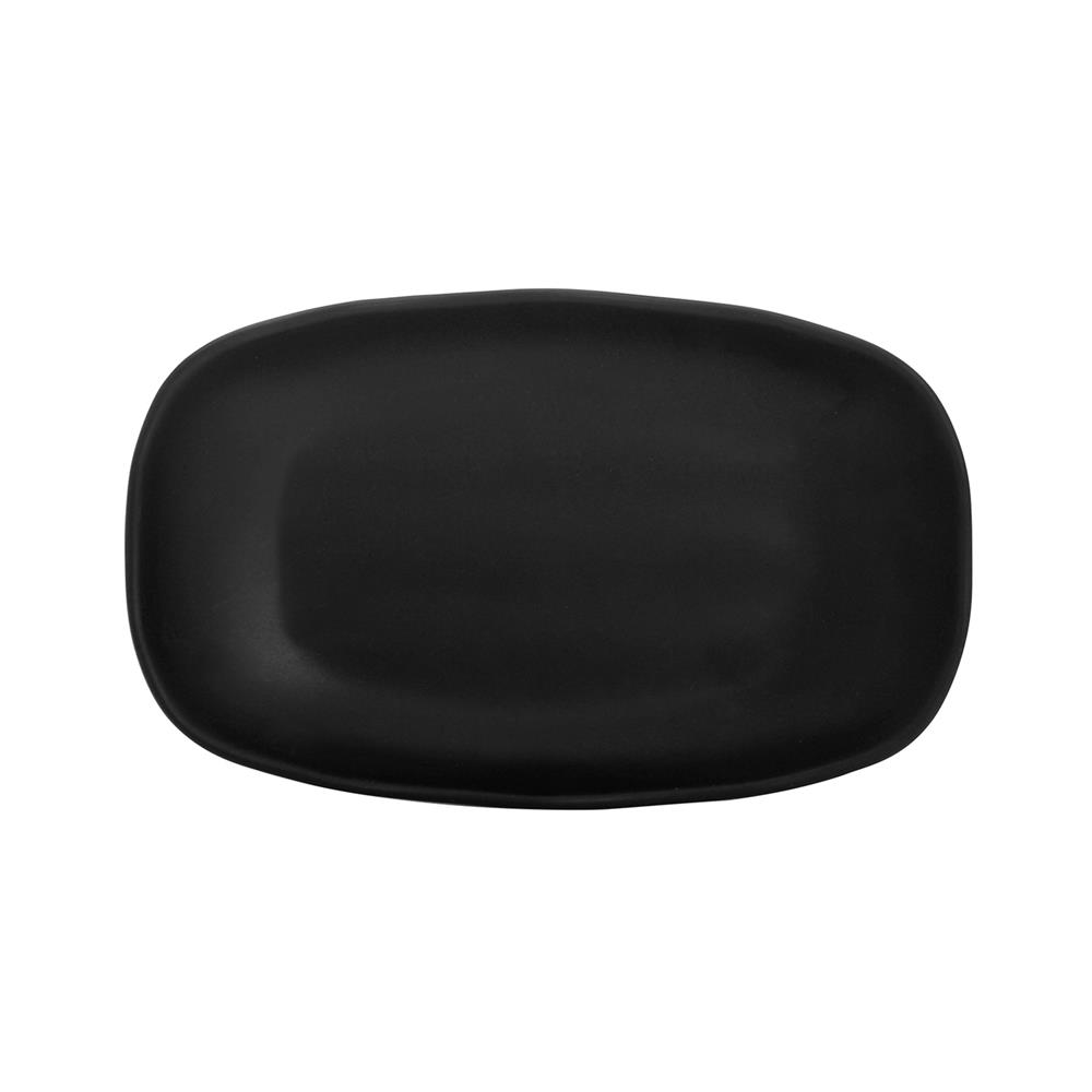 จานเมลามีนเปล 5x7.7 นิ้ว UNICA ORGANIC สีดำ
