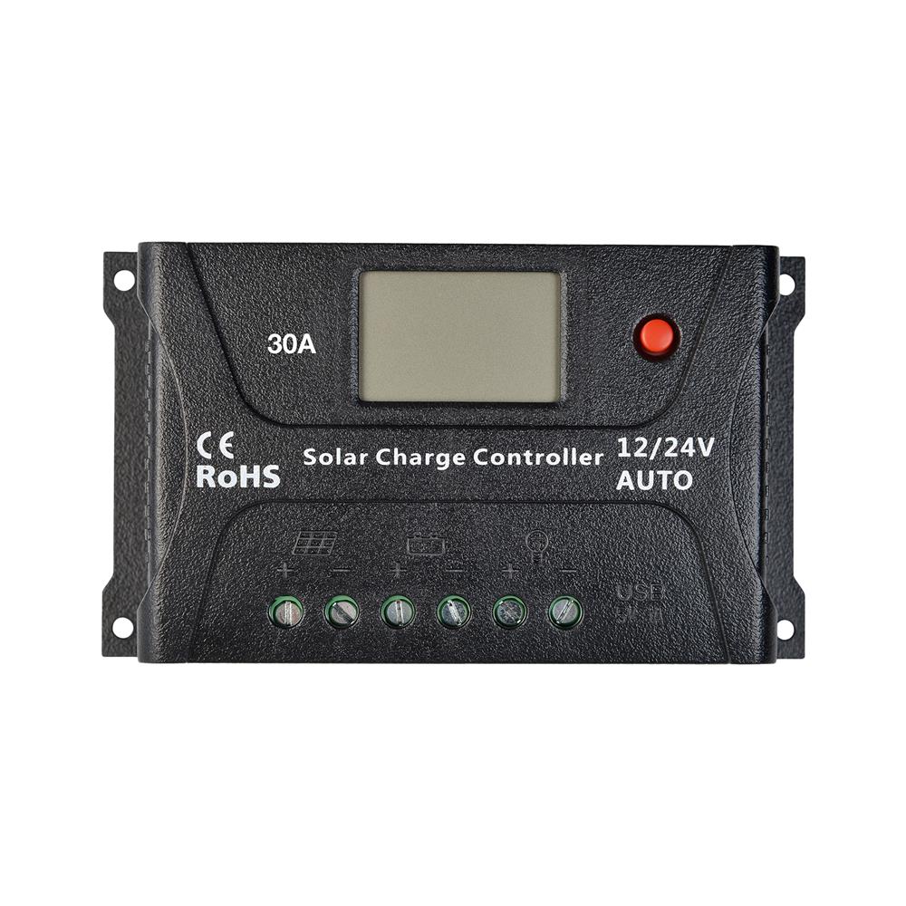 คอนโทรลชาร์จโซลาร์ PWM TRANSPOWER HC2430 30 แอมป์ 12/24 โวลต์