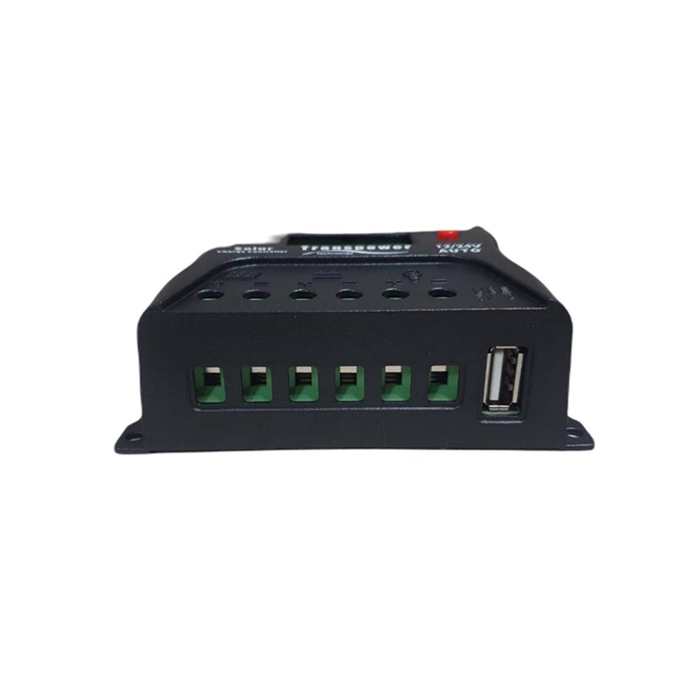 คอนโทรลชาร์จโซลาร์ PWM TRANSPOWER VS 10 แอมป์ 12/24 โวลต์