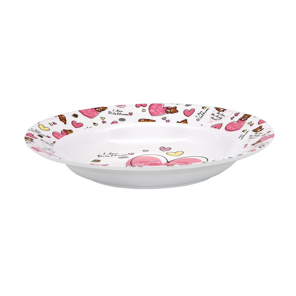 จานเมลามีนลึก 8 นิ้ว SUPERWARE RILAKKUMA LOVELY HEART