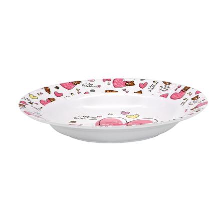 จานเมลามีนลึก 8 นิ้ว SUPERWARE RILAKKUMA LOVELY HEART_0