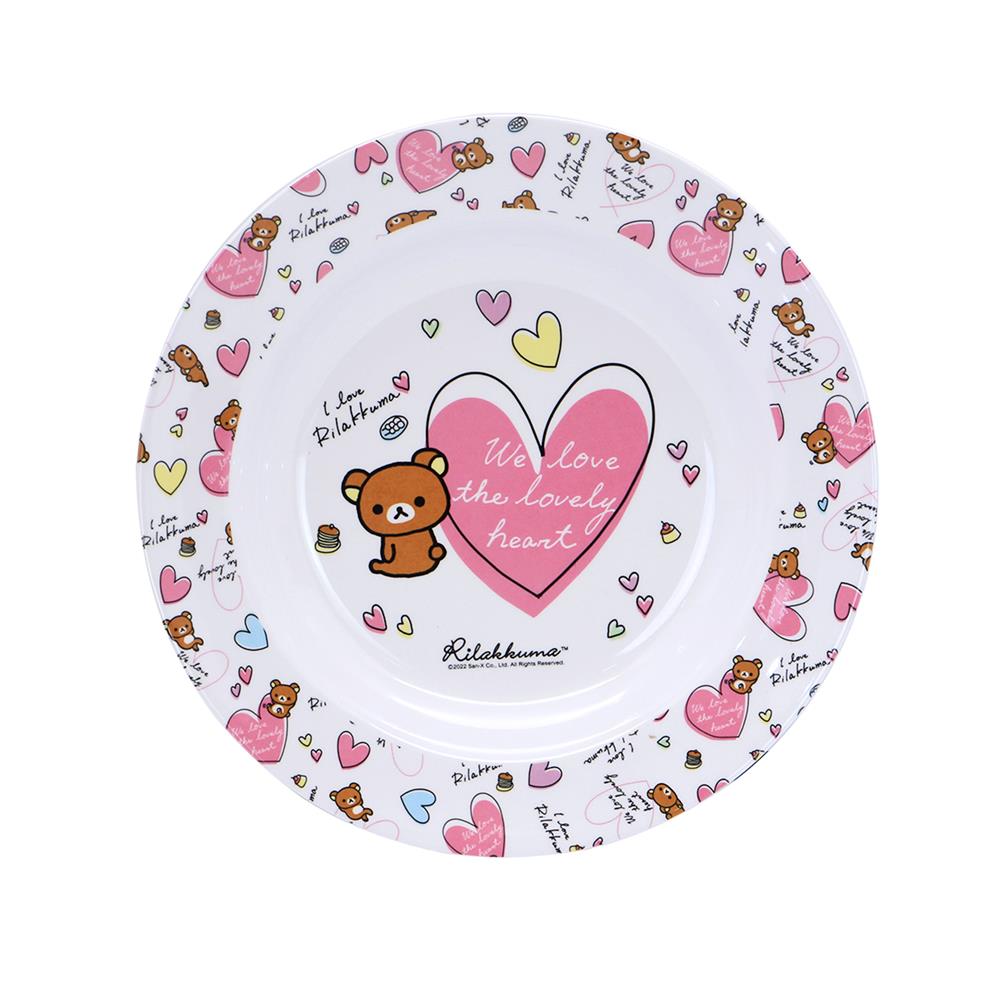 จานเมลามีนลึก 9 นิ้ว SUPERWARE RILAKKUMA LOVELY HEART