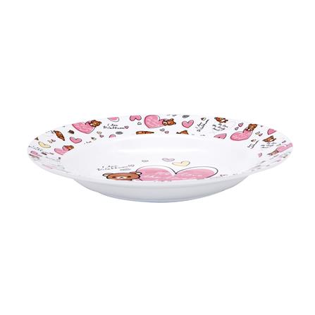 จานเมลามีนลึก 9 นิ้ว SUPERWARE RILAKKUMA LOVELY HEART_0