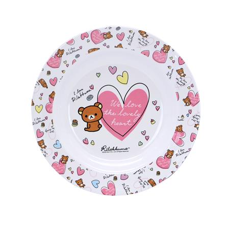 จานเมลามีนลึก 9 นิ้ว SUPERWARE RILAKKUMA LOVELY HEART_1