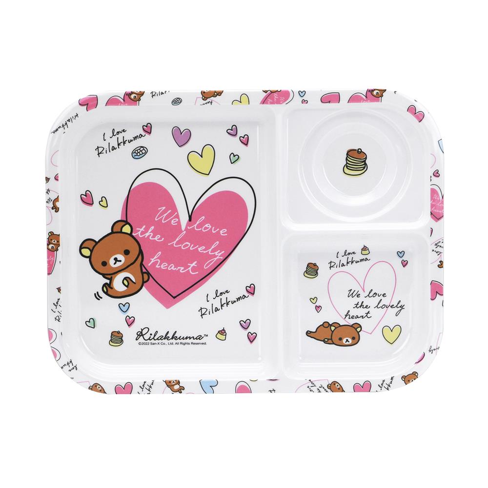 ถาดหลุมเมลามีน 10.5 นิ้ว SUPERWARE RILAKKUMA LOVELY HEART