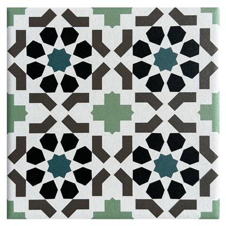 กระเบื้องพื้นพอร์ซเลน 20x20 ซม. TARA คลาสสิค มัลติคัลเลอร์ A 1 ตร.ม.