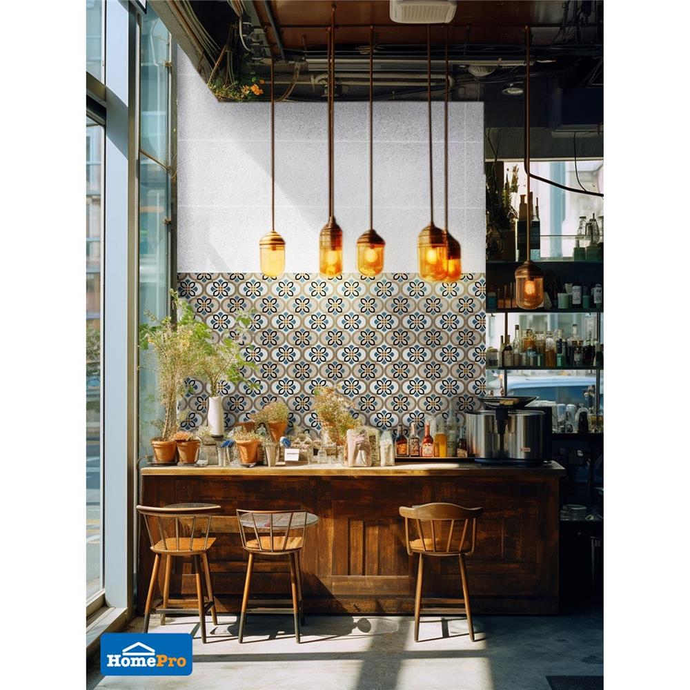 กระเบื้องพื้น 20x20 ซม. TARA ไคโอไลต์ มัลติคัลเลอร์ 1 ตร.ม.