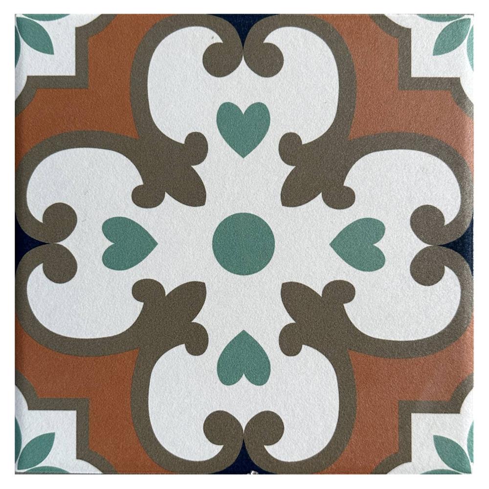 กระเบื้องพื้นพอร์ซเลน 20x20 ซม. TARA แฮชเซล มัลติคัลเลอร์ A 1 ตร.ม._0