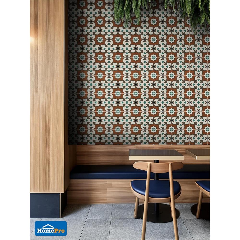 กระเบื้องพื้นพอร์ซเลน 20x20 ซม. TARA แฮชเซล มัลติคัลเลอร์ A 1 ตร.ม.