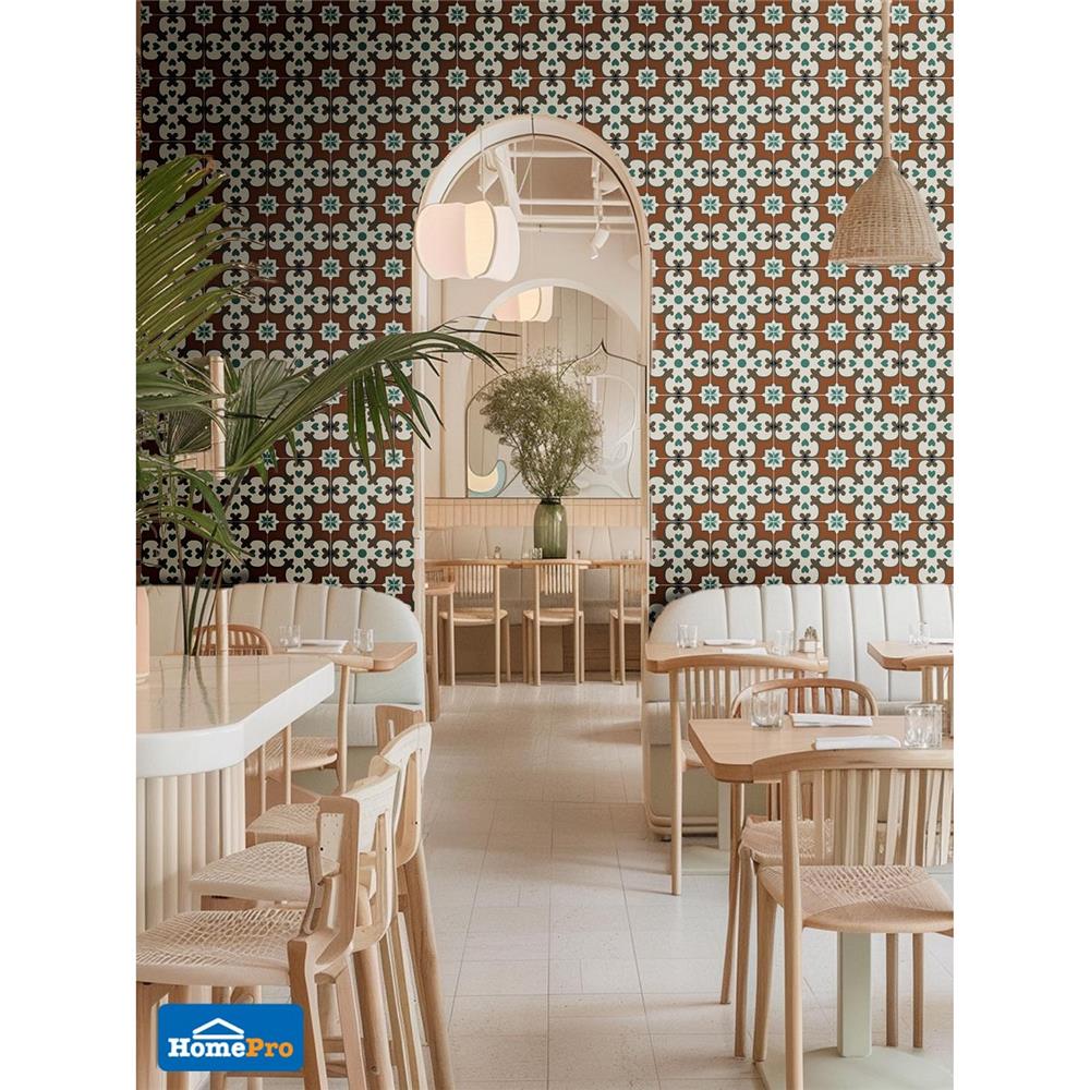 กระเบื้องพื้นพอร์ซเลน 20x20 ซม. TARA แฮชเซล มัลติคัลเลอร์ A 1 ตร.ม.