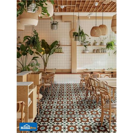 กระเบื้องพื้นพอร์ซเลน 20x20 ซม. TARA แฮชเซล มัลติคัลเลอร์ A 1 ตร.ม._2