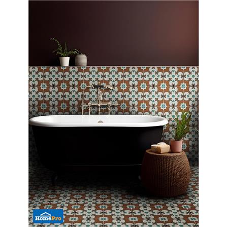 กระเบื้องพื้นพอร์ซเลน 20x20 ซม. TARA แฮชเซล มัลติคัลเลอร์ A 1 ตร.ม._4