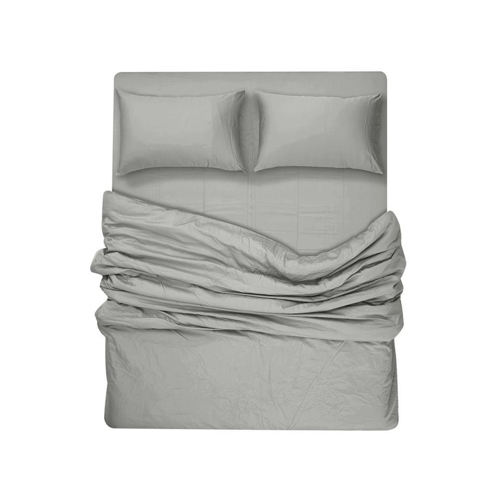 ชุดผ้าปูที่นอน 6 ฟุต 5 ชิ้น BENEATH GENTRY สีเทา