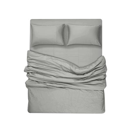 ชุดผ้าปูที่นอน 6 ฟุต 5 ชิ้น BENEATH GENTRY สีเทา_5