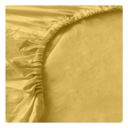 ชุดผ้าปูที่นอน 6 ฟุต 4 ชิ้น BENEATH SUNSHINE สีเหลือง_5