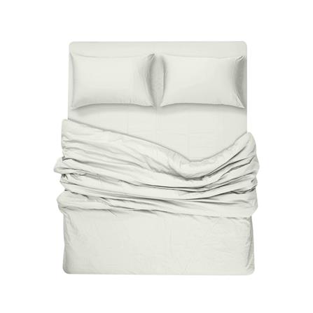 ชุดผ้าปูที่นอน 6 ฟุต 5 ชิ้น BENEATH OFF WHITE สีขาว_5