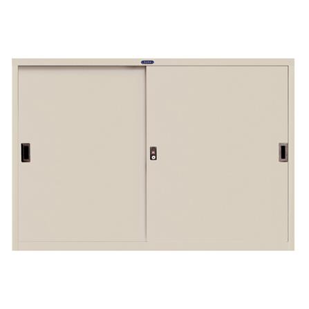 ตู้เหล็กบานเลื่อนทึบ SURE SL-05 สีครีม