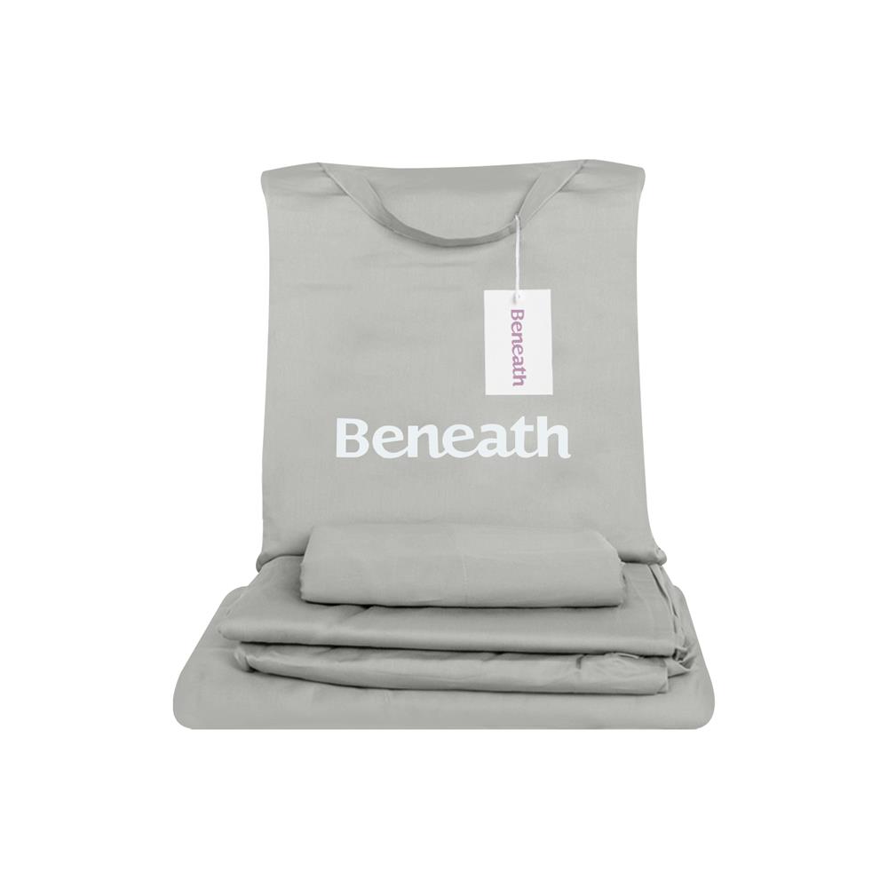 ชุดผ้าปูที่นอน 6 ฟุต 4 ชิ้น BENEATH GENTRY GREY สีเทา