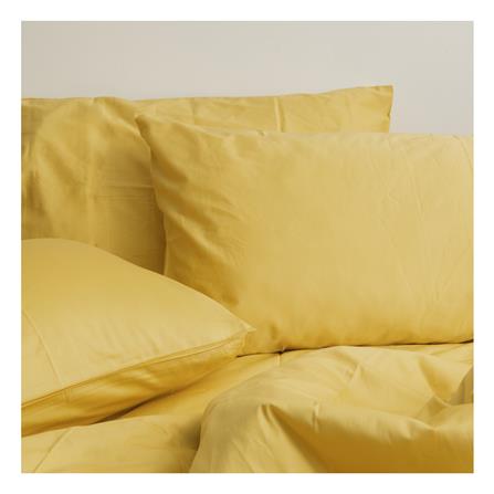 ชุดผ้าปูที่นอน 6 ฟุต 8 ชิ้น BENEATH SUNSHINE สีเหลือง_3