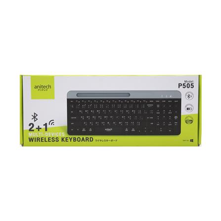 คีย์บอร์ดไร้สาย ANITECH P505 สีดำ_1