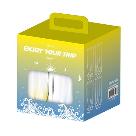 ชุดแก้วน้ำ 430 มล. OCEAN GLASS ENJOY TRIP แพ็ก 4 ใบ_1