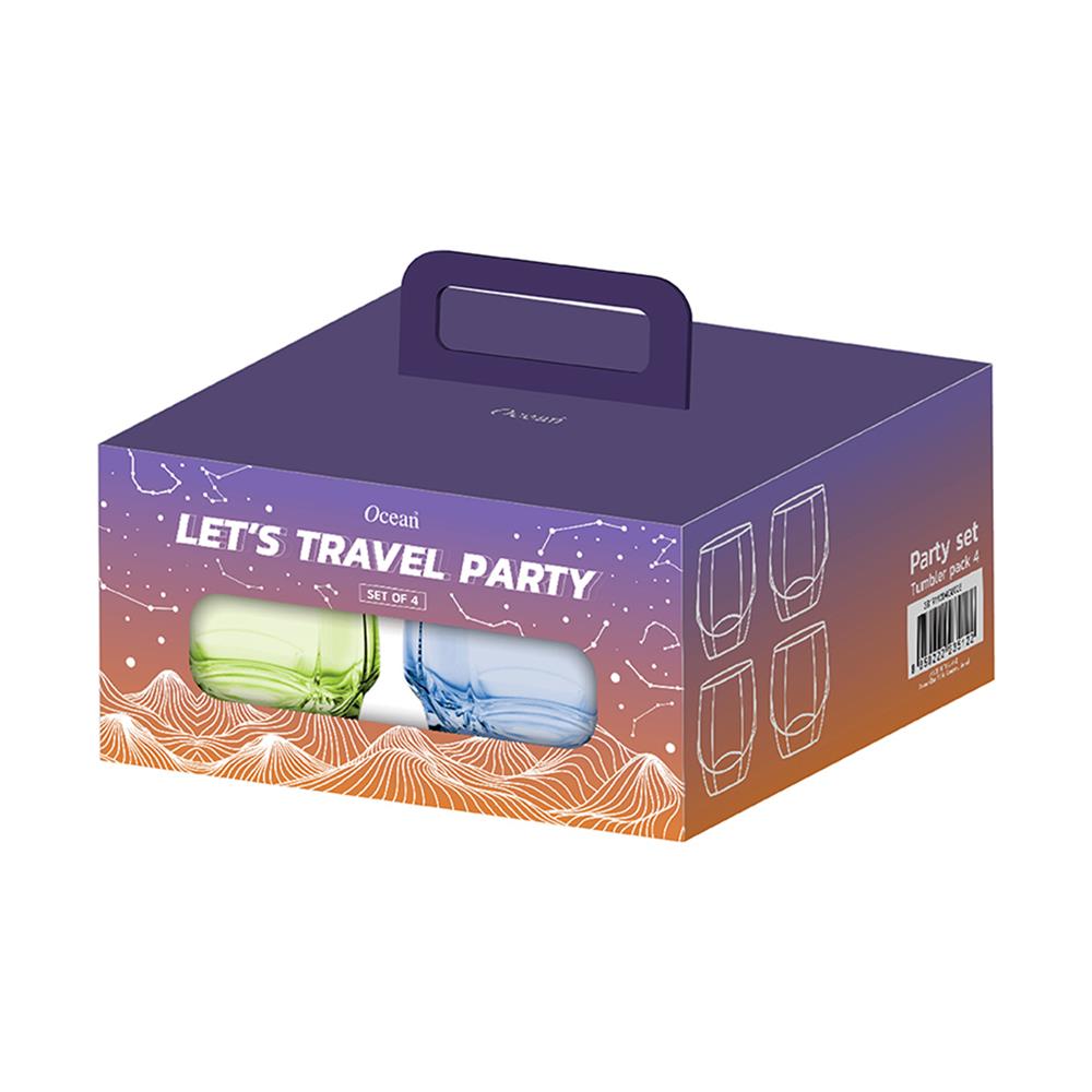 ชดุแก้วน้ำ 340 มล. OCEAN GLASS PARTY SET แพ็ก 4 ใบ