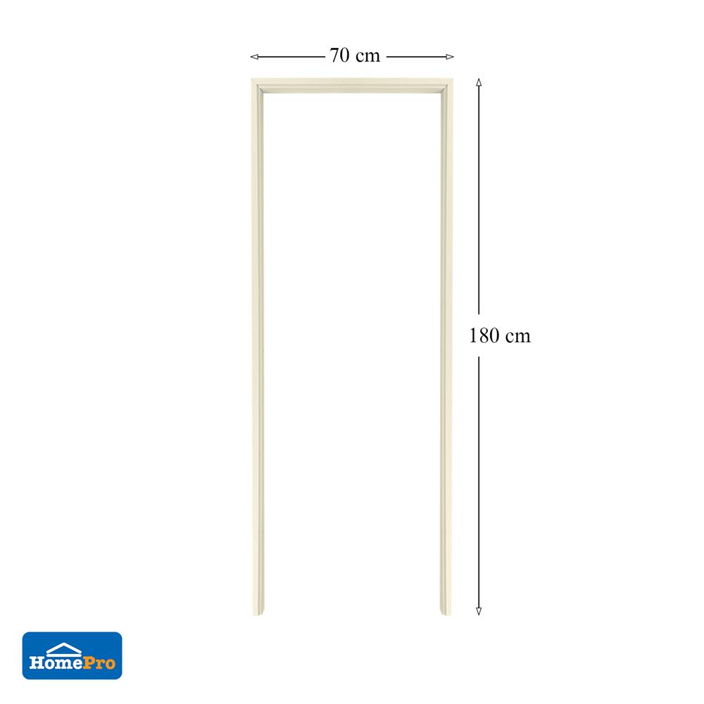 วงกบประตู PVC AZLE 70X180 ซม. สีครีม
