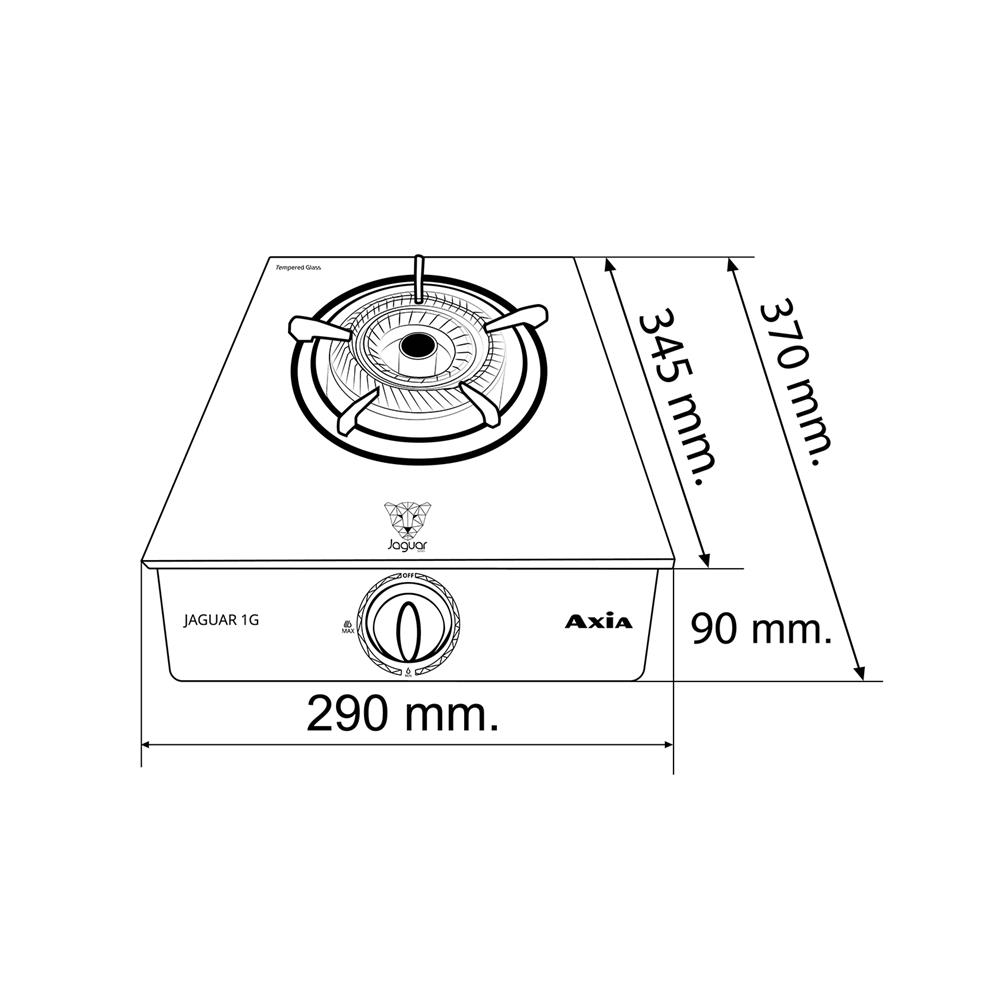 เตาแก๊สตั้งโต๊ะ 1 หัวแก๊ส AXIA JAGUAR 1G
