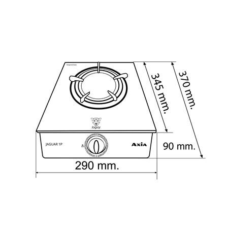 เตาแก๊สตั้งโต๊ะ 1 หัวแก๊ส AXIA JAGUAR 1P_5