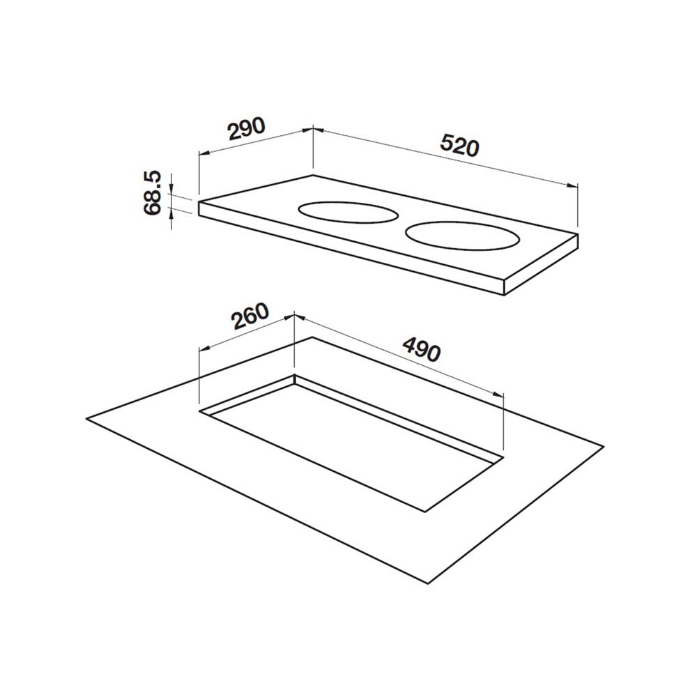 เตาฝังอินดักชั่น HAFELE FLINT 30 ซม.