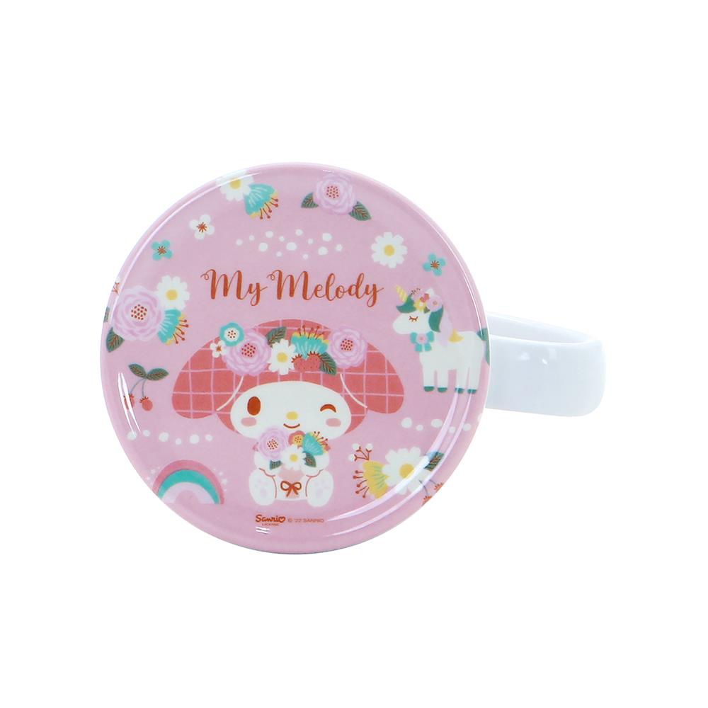 ถ้วยหูเมลามีนพร้อมฝา 450 มล. SUPERWARE MY MELODY FLOWER