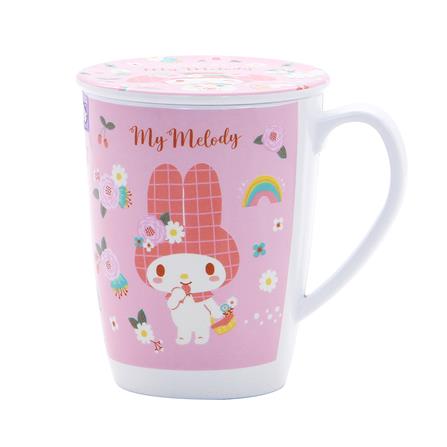 ถ้วยหูเมลามีนพร้อมฝา 450 มล. SUPERWARE MY MELODY FLOWER_0