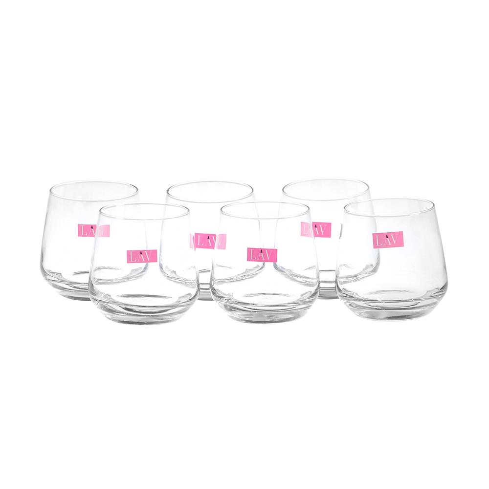 แก้วน้ำ 345 มล. LAV LAL แพ็ก 6 ใบ