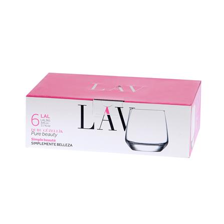 แก้วน้ำ 345 มล. LAV LAL แพ็ก 6 ใบ_2