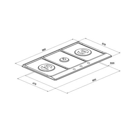 เตาฝังแก๊ส HAFELE FINLO 86 ซม._4