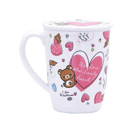 ถ้วยหูเมลามีนพร้อมฝา 450 มล. SUPERWARE RILAKKUMA LOVELY HEART_1