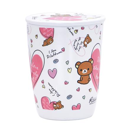 ถ้วยหูเมลามีนพร้อมฝา 450 มล. SUPERWARE RILAKKUMA LOVELY HEART_2