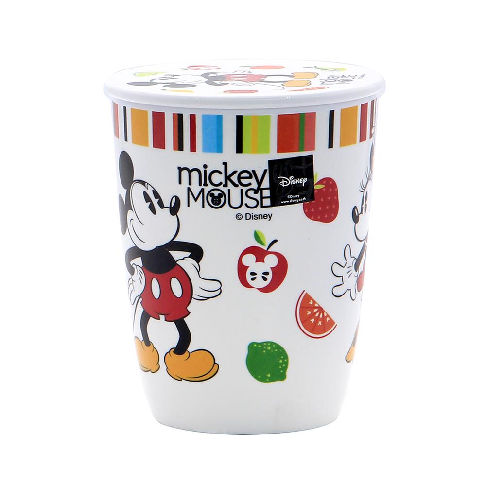 ถ้วยหูเมลามีนพร้อมฝา 450 มล. SUPERWARE MICKEY SUMMER FUN