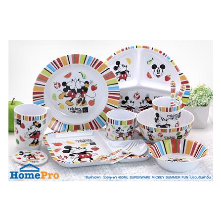 ถ้วยหูเมลามีนพร้อมฝา 450 มล. SUPERWARE MICKEY SUMMER FUN_5