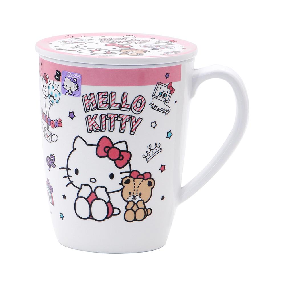 ถ้วยหูเมลามีนพร้อมฝา 450 มล. SUPERWARE KITTY DREAM