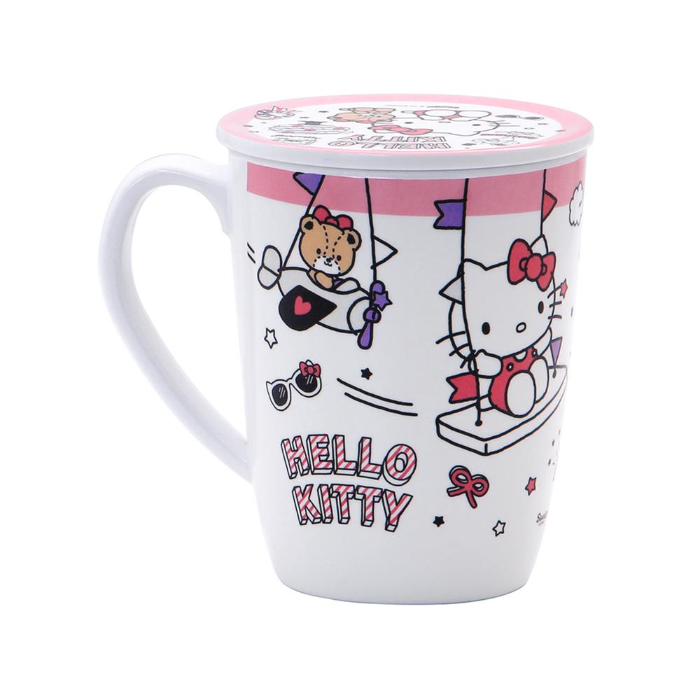 ถ้วยหูเมลามีนพร้อมฝา 450 มล. SUPERWARE KITTY DREAM