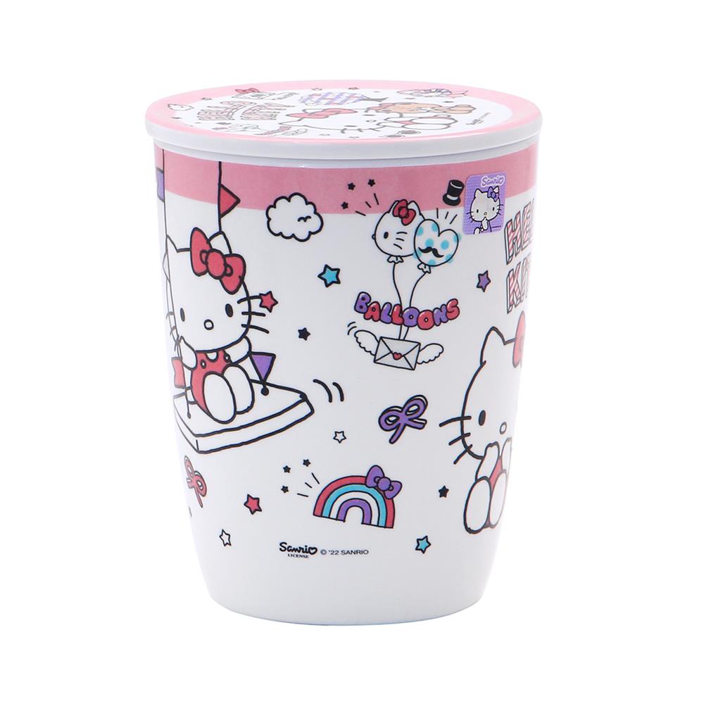 ถ้วยหูเมลามีนพร้อมฝา 450 มล. SUPERWARE KITTY DREAM