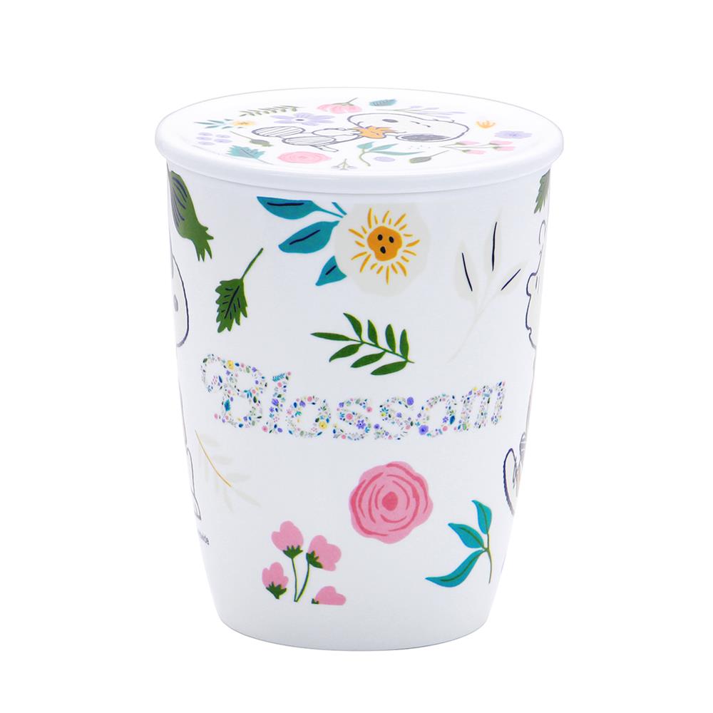 ถ้วยหูเมลามีนพร้อมฝา 450 มล. SUPERWARE SNOOPY BLOSSOM