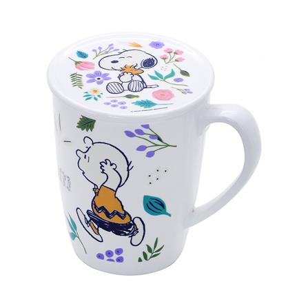ถ้วยหูเมลามีนพร้อมฝา 450 มล. SUPERWARE SNOOPY BLOSSOM_0
