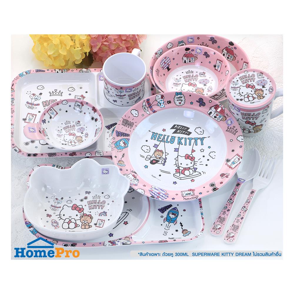 ถ้วยหูเมลามีน 300 มล. SUPERWARE KITTY DREAM