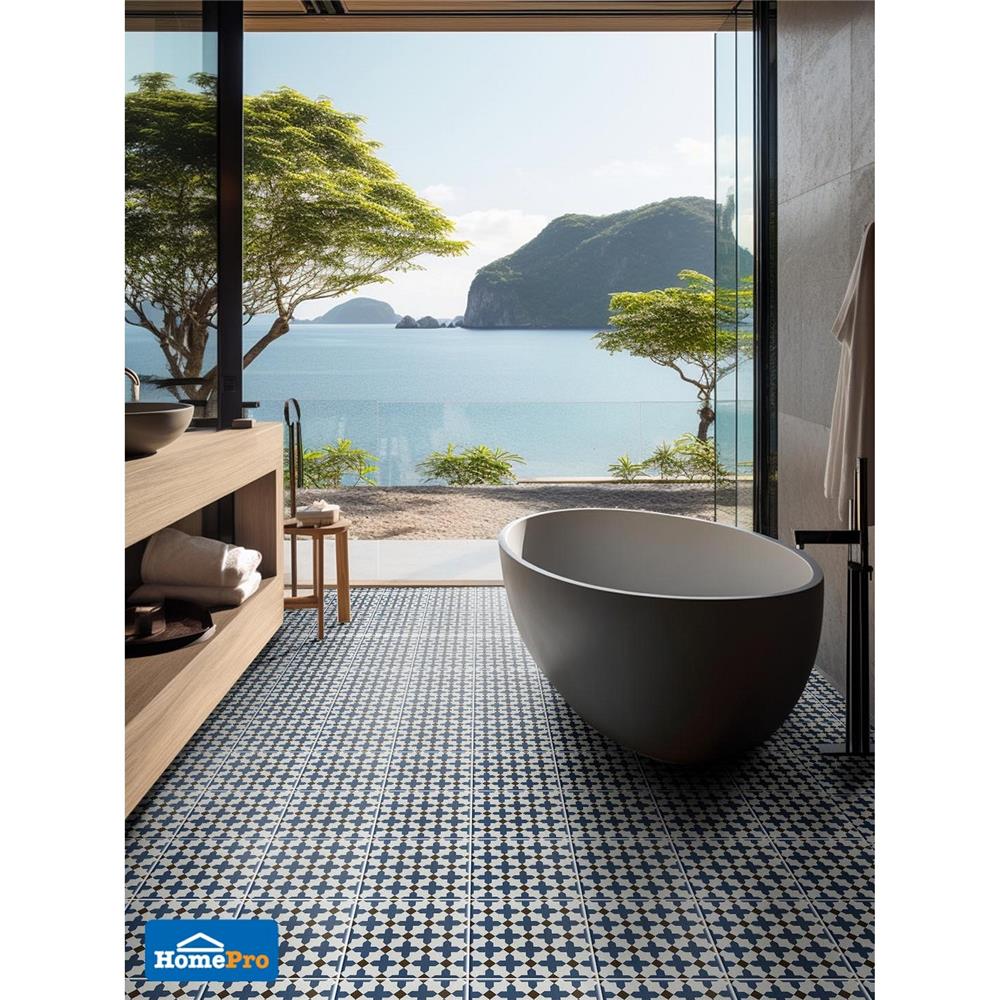 กระเบื้องพื้นพอร์ซเลน 20x20 ซม. TARA นอร่า บูล มัลติคัลเลอร์ A 1 ตร.ม.