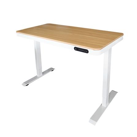 โต๊ะปรับระดับไฟฟ้า DESKSPACE DESK3 120 ซม. สีโอ๊ค/ขาว_0