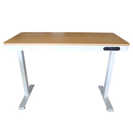 โต๊ะปรับระดับไฟฟ้า DESKSPACE DESK3 120 ซม. สีโอ๊ค/ขาว_1