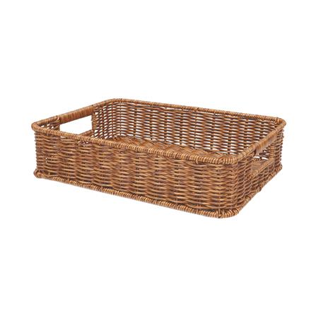 ตะกร้าผ้าเหลี่ยมเตี้ย PLIM SAAN SIZE L สีน้ำตาล